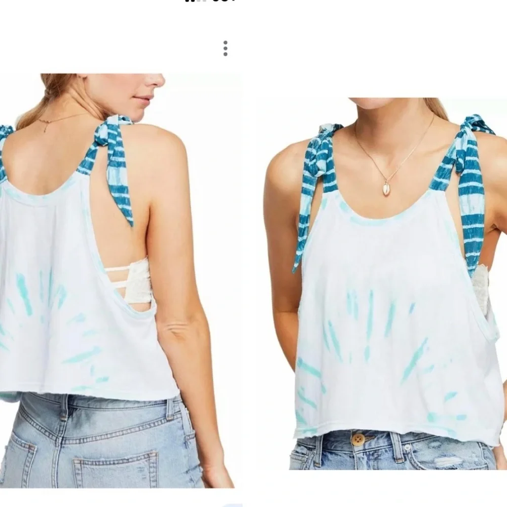 Free people tie dye crop top